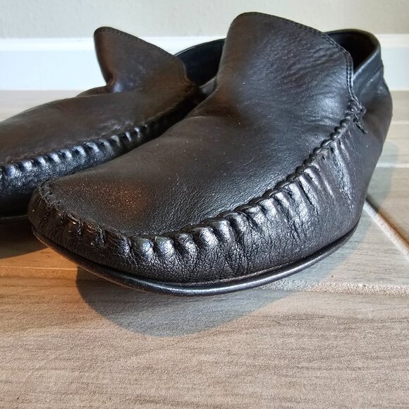 LLOYD Germany Men\'s Black Leather Loafers, Size 11.5/46.5, Made in Germany main image 5
